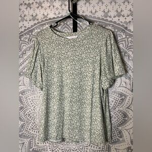 LC Lauren Conrad Sage Floral Blouse